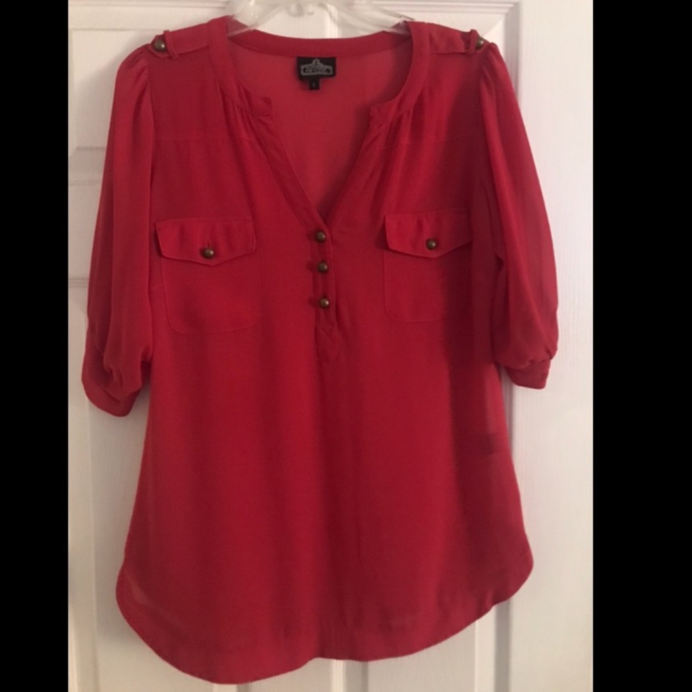 Pink long dress shirt for work or going out